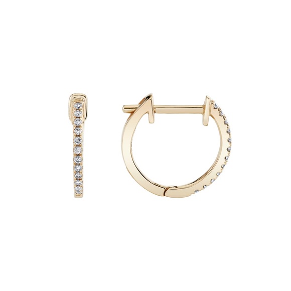 Ariel Gordon Pave Huggie 14K Yellow Gold (Single) - Picture 10 of 10